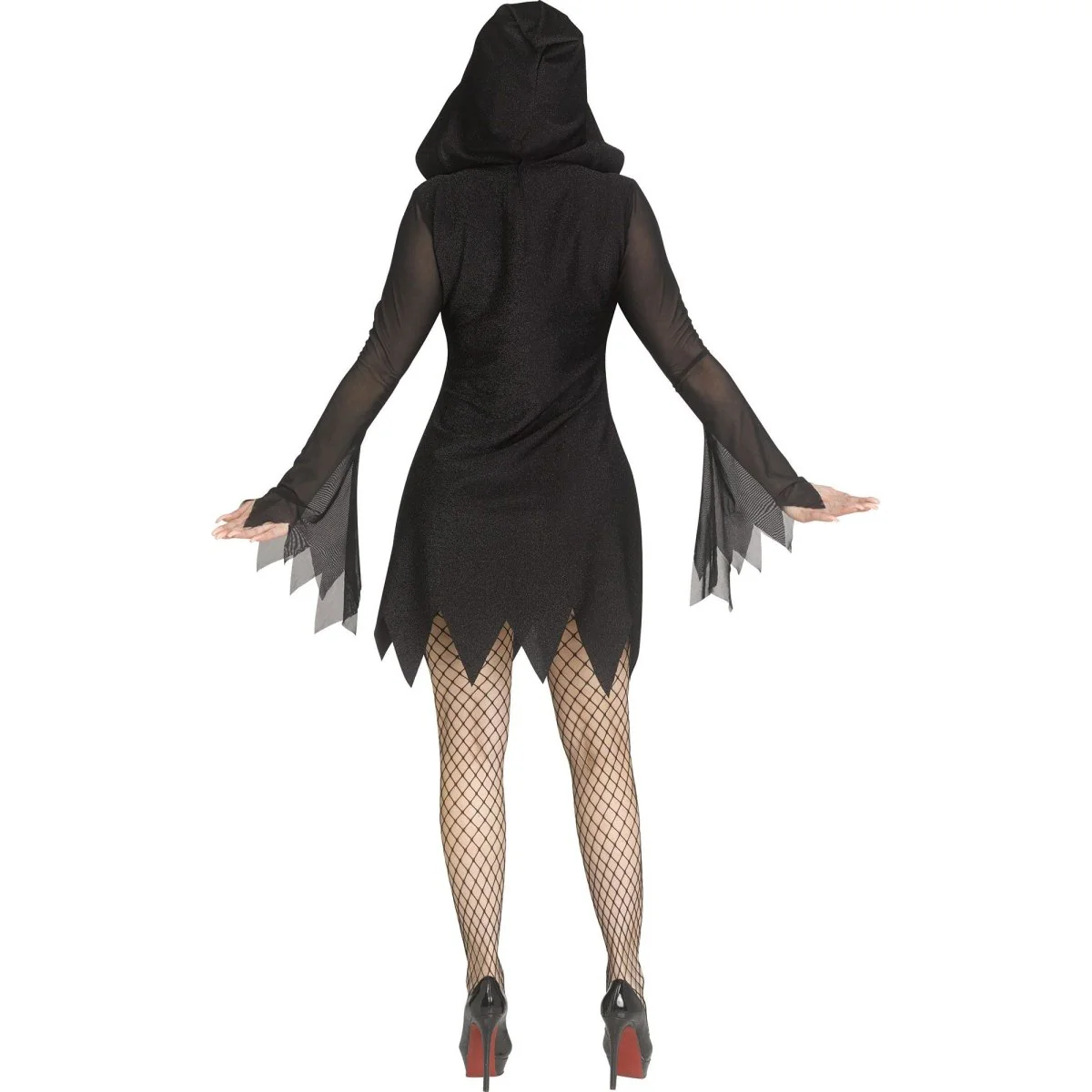 Scream Deluxe Bling Ghost Face Costume for Adults, Black Dress - Image 3