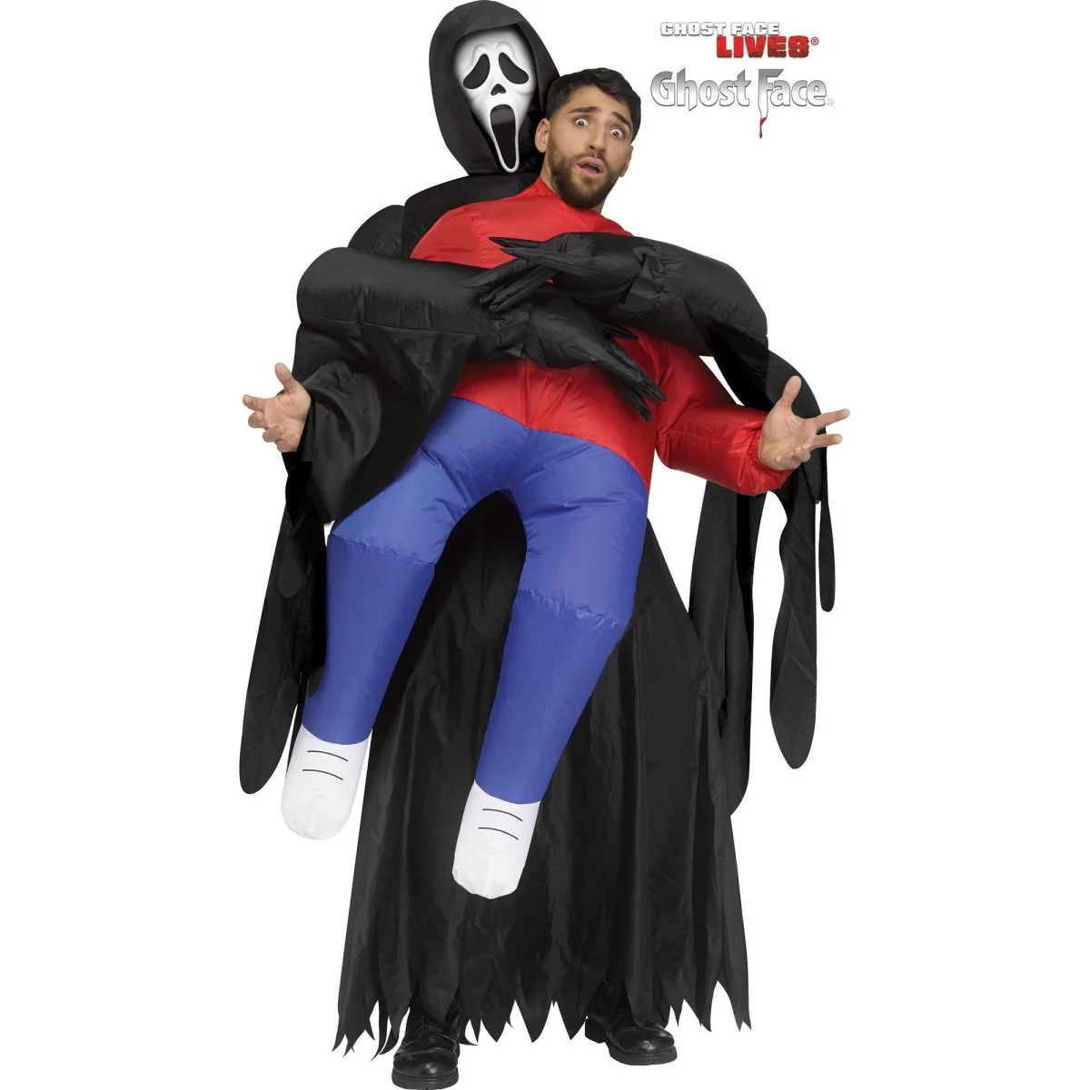 Scream Ghost Face Inflatable Costume for Adults