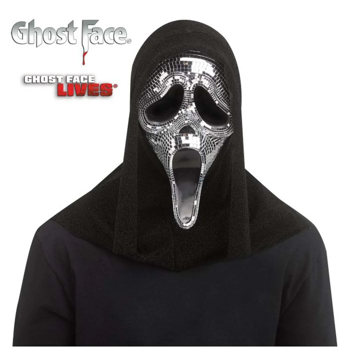 Scream Ghost Face Mirror Mask for Adults