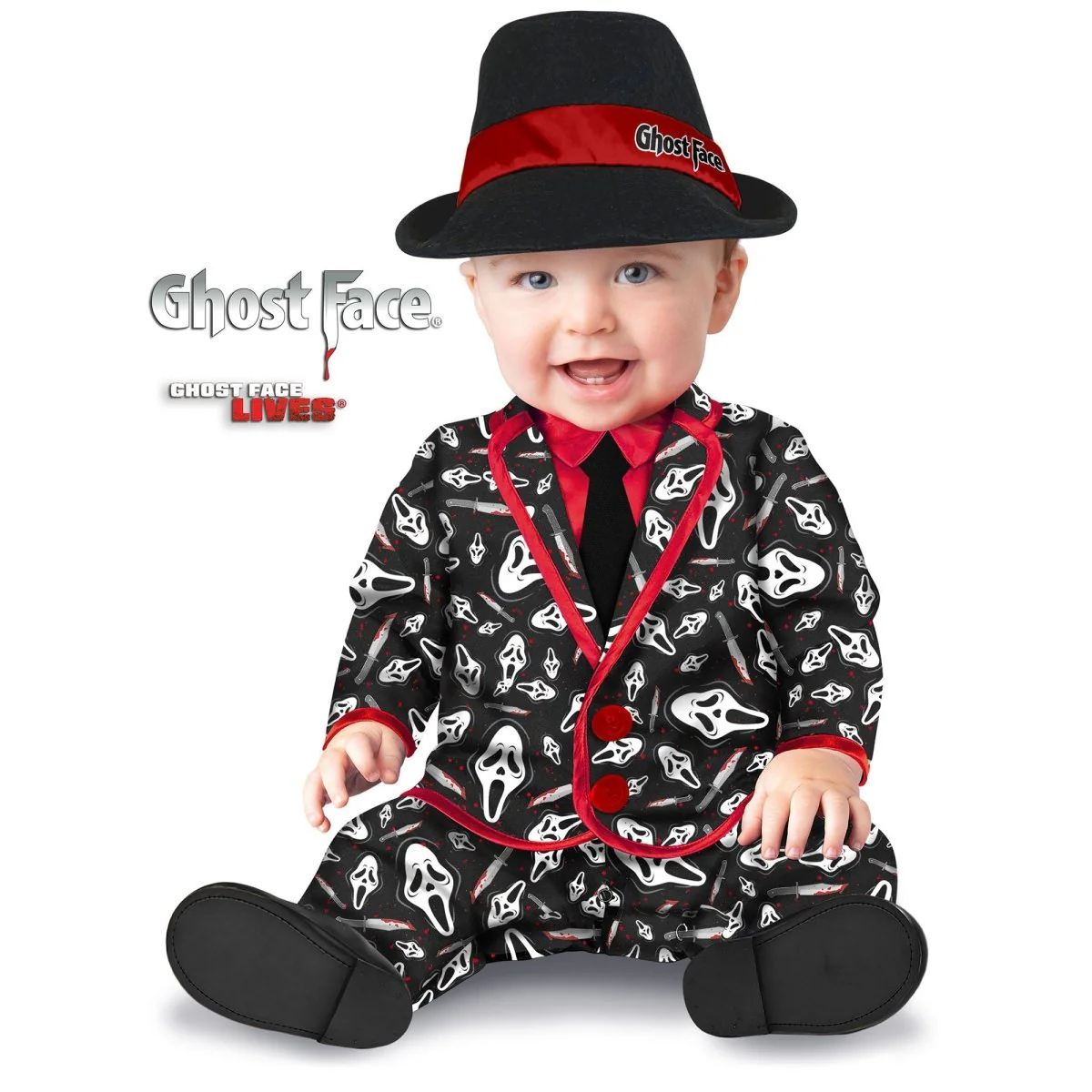 Scream Ghost Face Party Suit Costume for Toddlers, Jumpsuit