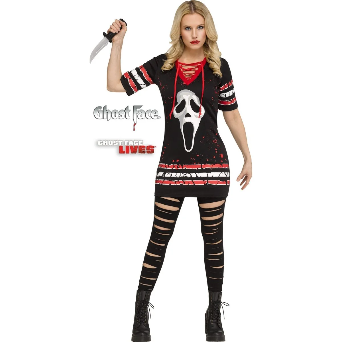 Scream Ghost Face Dress Costume for Adults