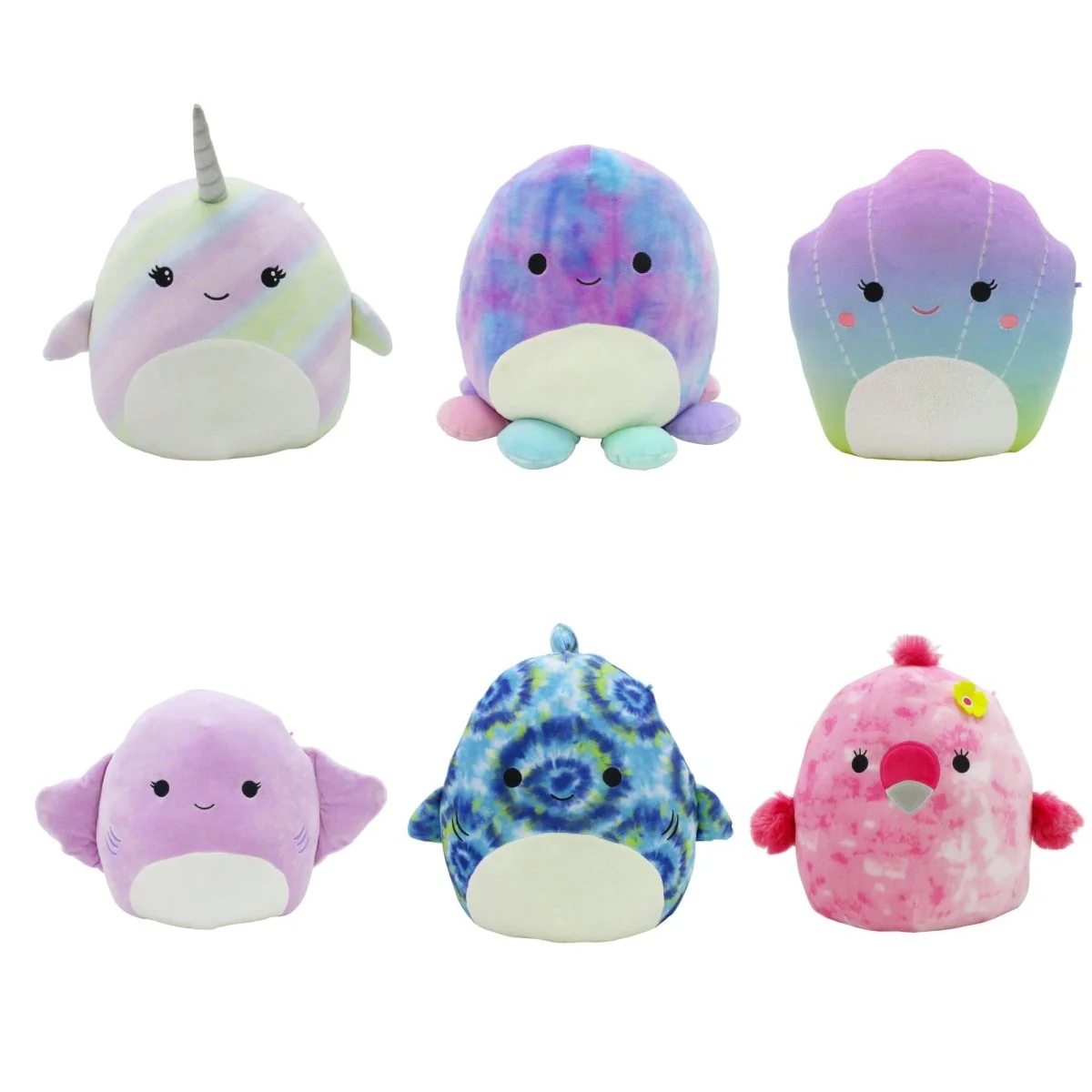 Sealife Squishmallow Plush, 14 Inches, Assortment, 1 Count