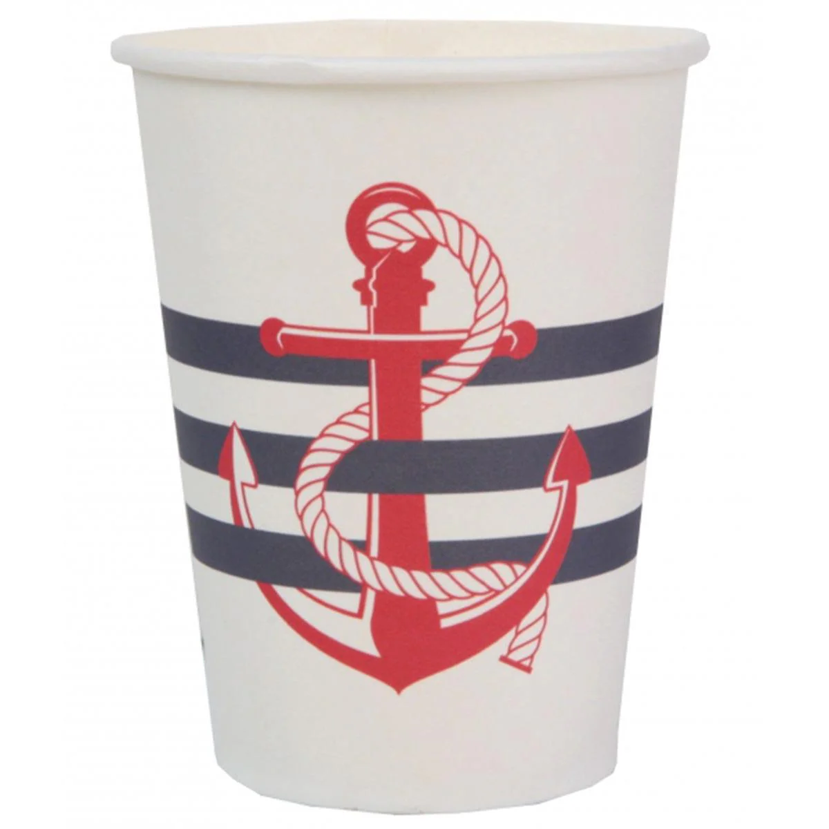Seaside Paper Cups, Boat Anchor, 10 Count