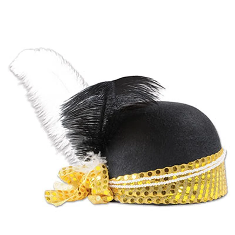 Sequined flapper hat for adults