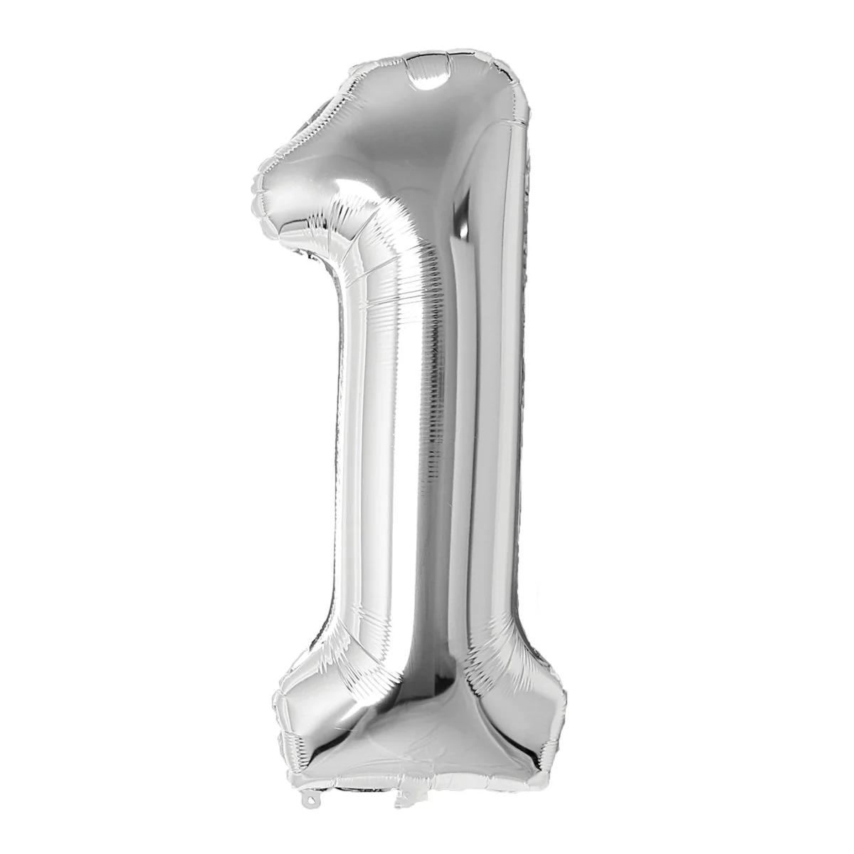 Silver Number 1 Foil Balloon, 26 Inches, 1 Count