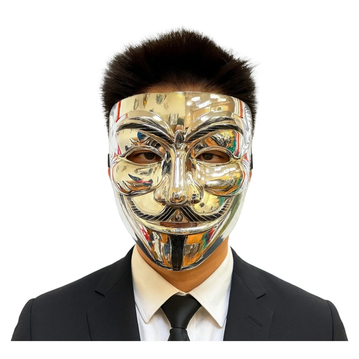 Silver Vendetta Face Mask for Adults