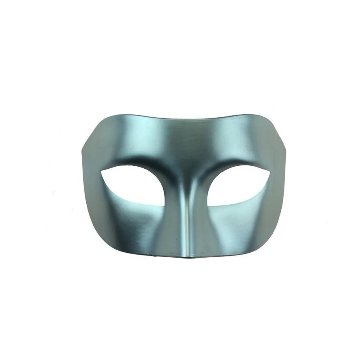Silver Venetian Plastic Mask for Adults