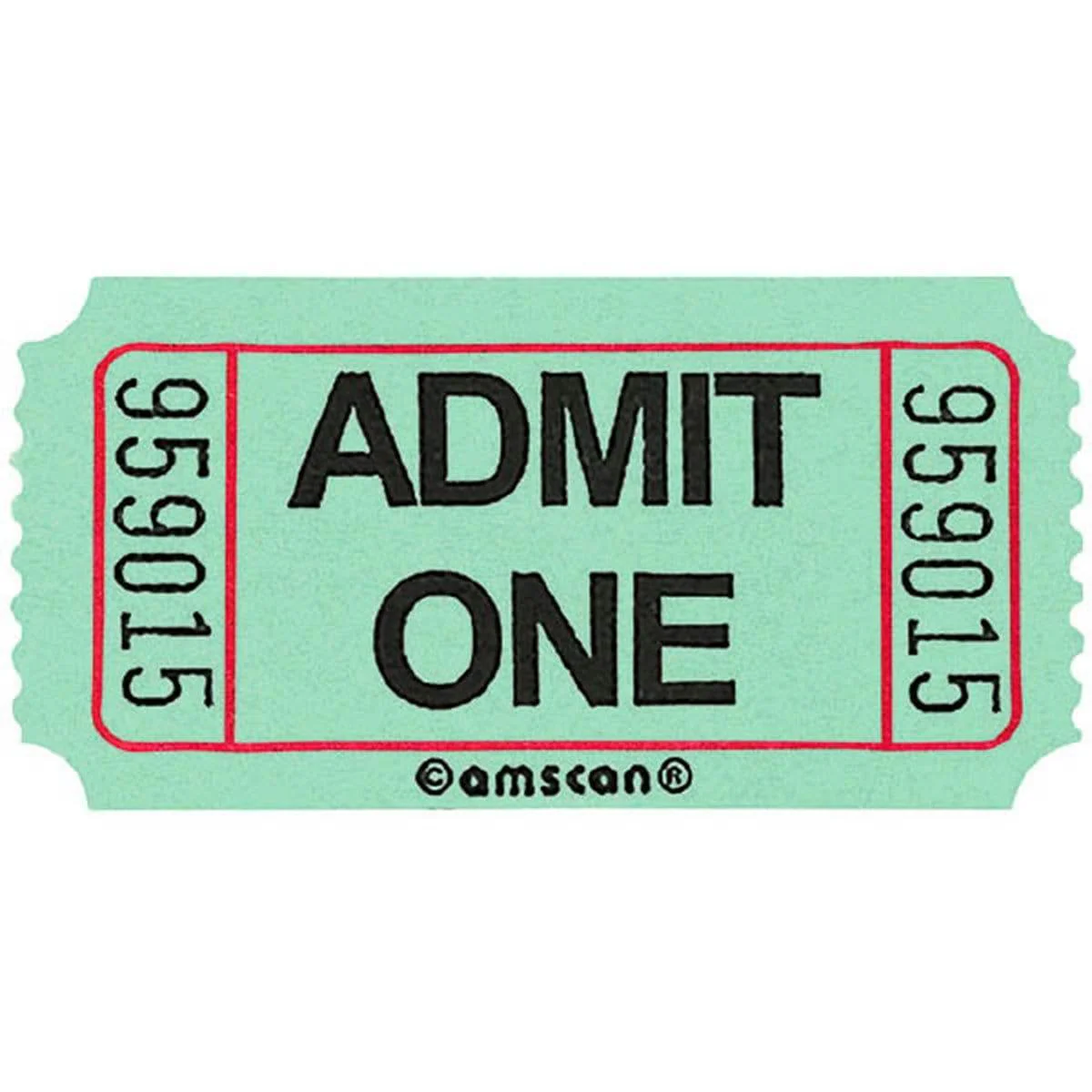 Single Ticket Roll 2000/pkg - Green