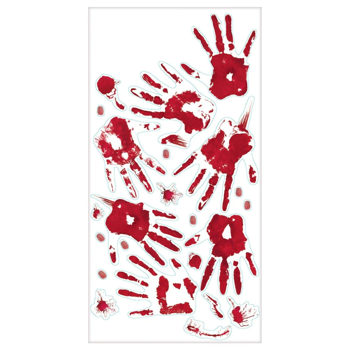 Skeleton hand prints wall decoration
