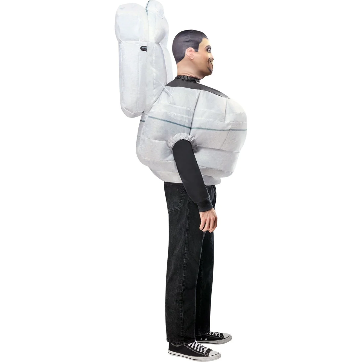 Skibidi Toilet Inflatable Costume with Mask for Adults - Image 2