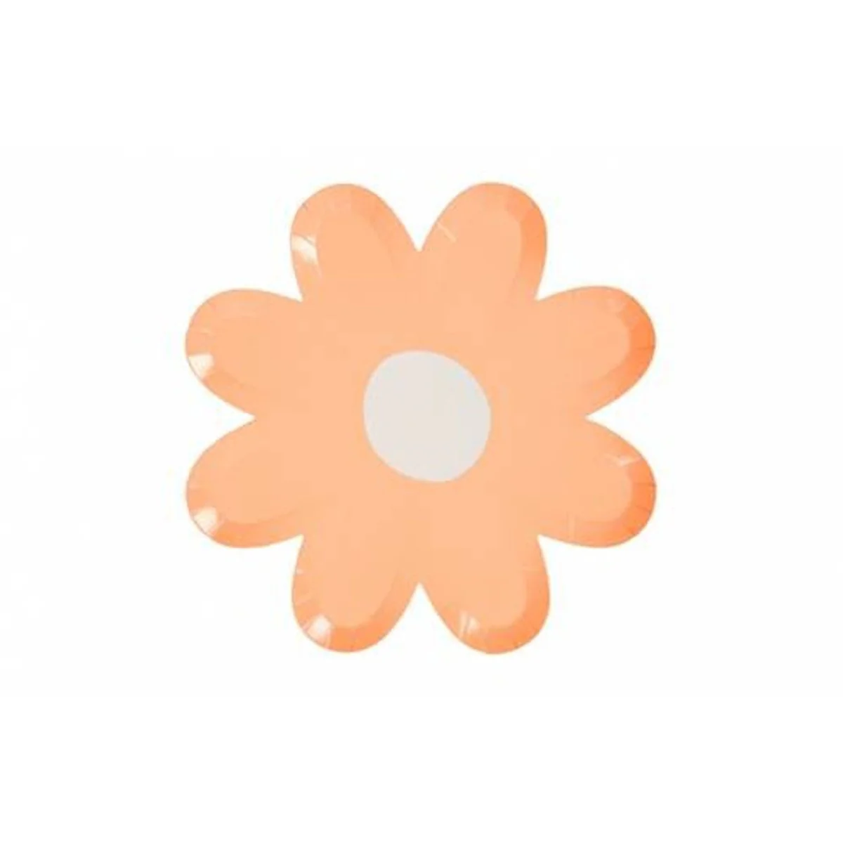 Small Daisy Flower-Shaped Lunch Paper Plates, Assorted Colours, 5 Inches, 8 Count - Image 3
