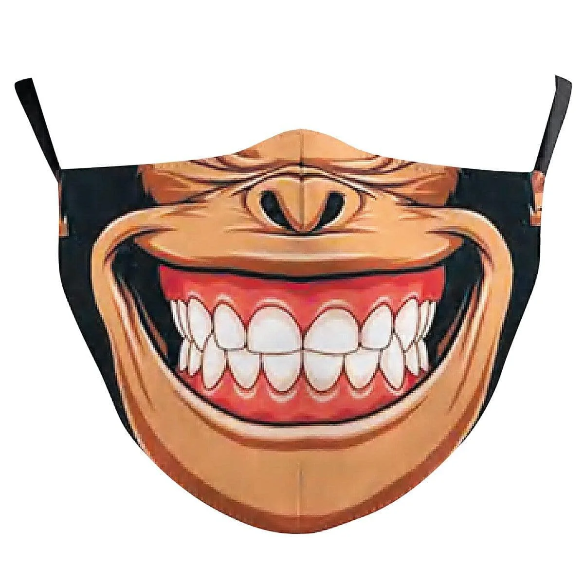 Smiling Monkey Washable Cotton Face Mask for Adults