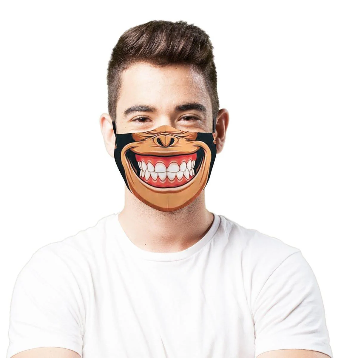 Smiling Monkey Washable Cotton Face Mask for Adults - Image 3