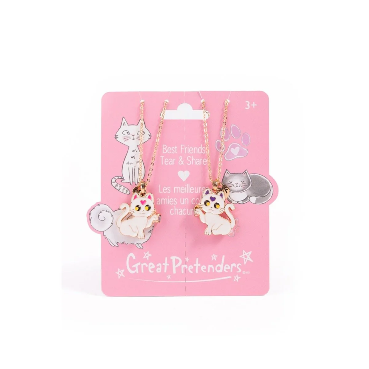 Smitten Kitten Tear and Share Necklaces, 2 Count
