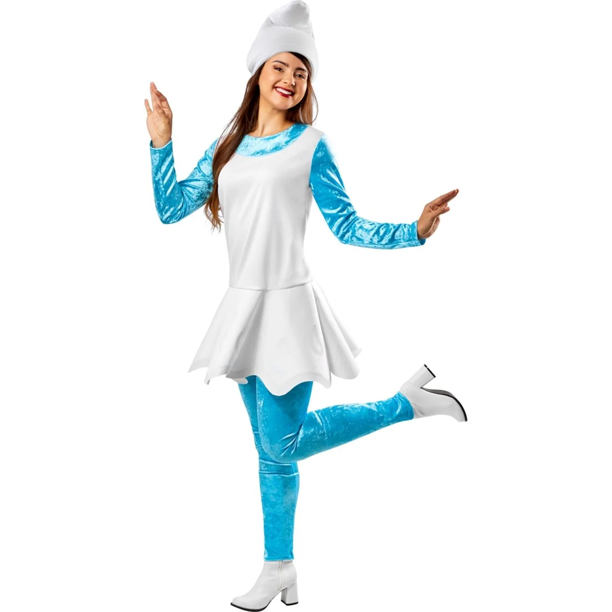 Smurfette Costume for Adults, Jumpsuit