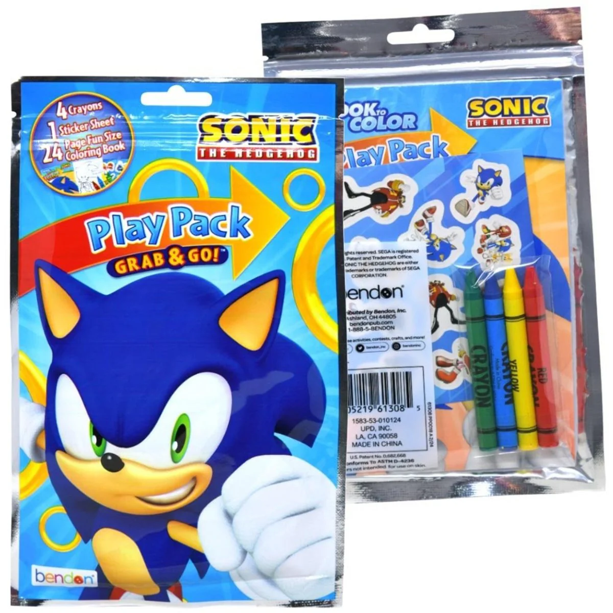 Sonic Grab n Go Play Pack, 1 Count