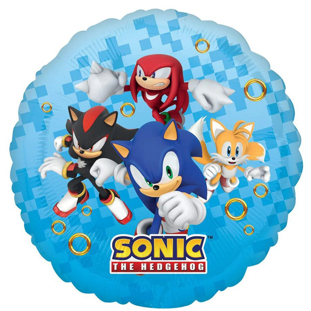 Sonic the Hedgehog Foil Balloon, 18 in, Round, Blue