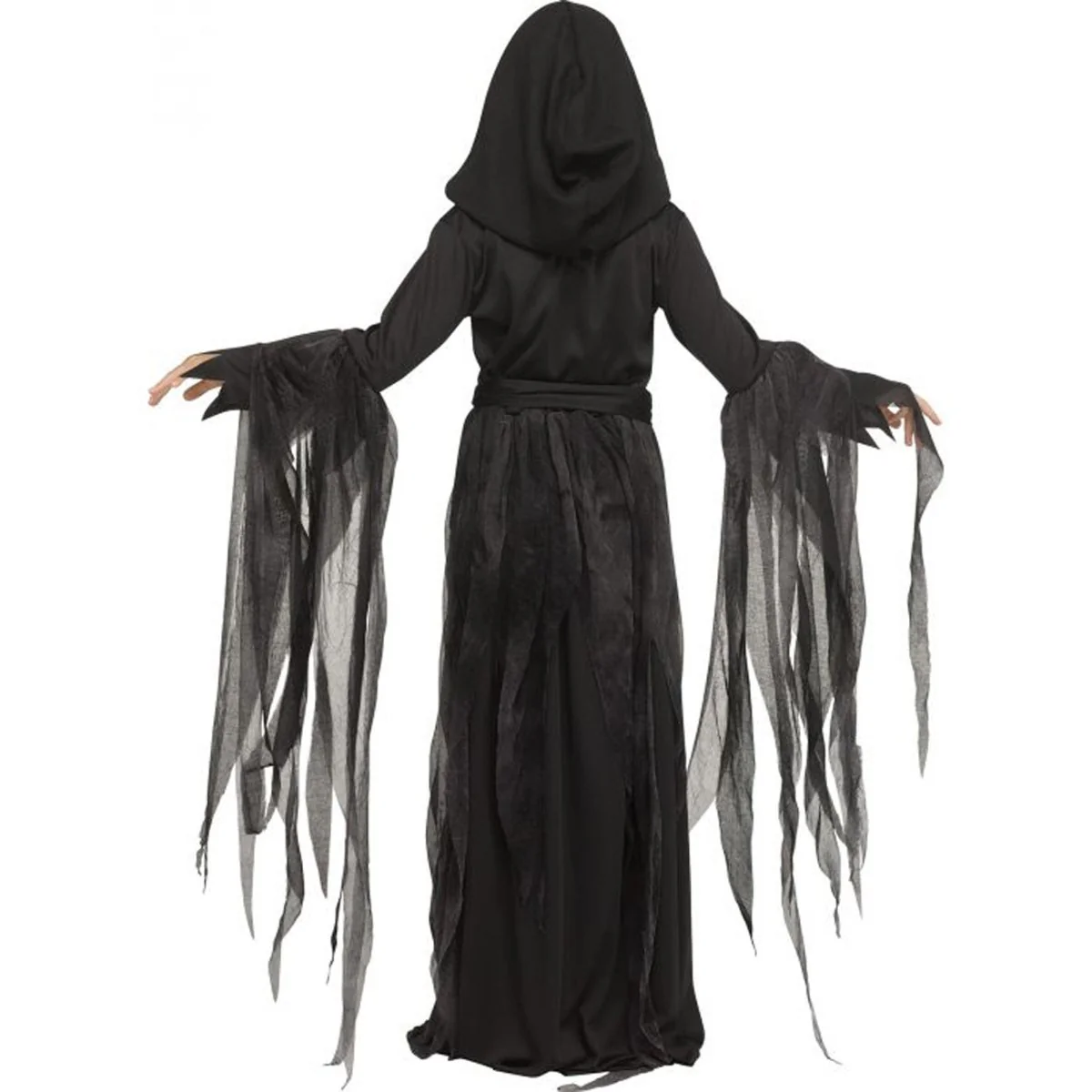 Soulless Reaper Costume for Kids, Black and Red Dress - Image 2