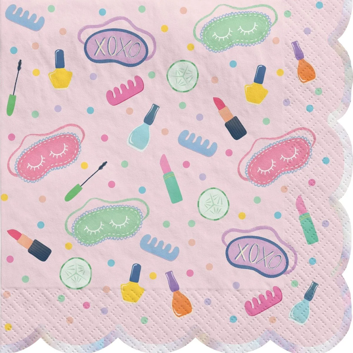 Spa Party Large Lunch Napkins, 16 Count