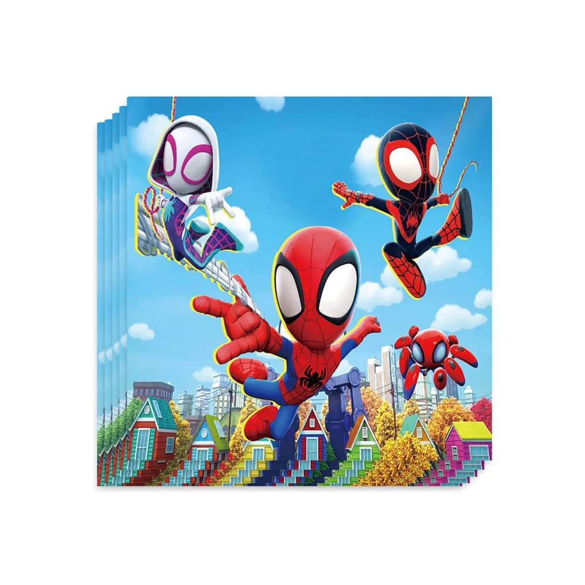 Spidey Heroes Birthday Large Lunch Napkins, 20 Count