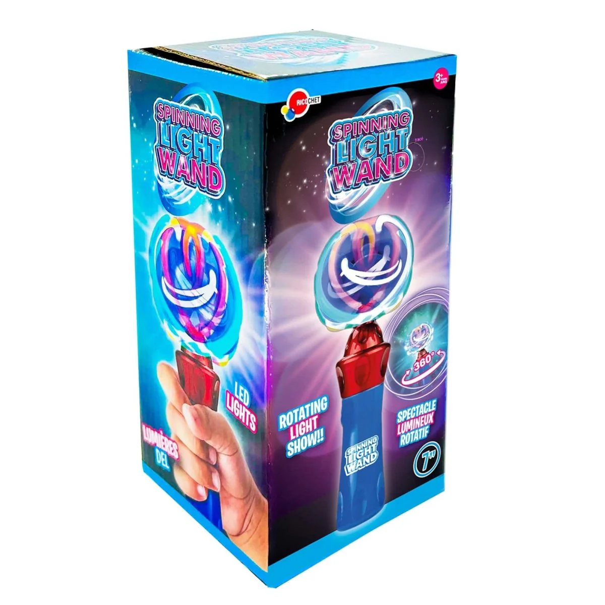 Spinning Light Up Wand, 1 Count - Image 2