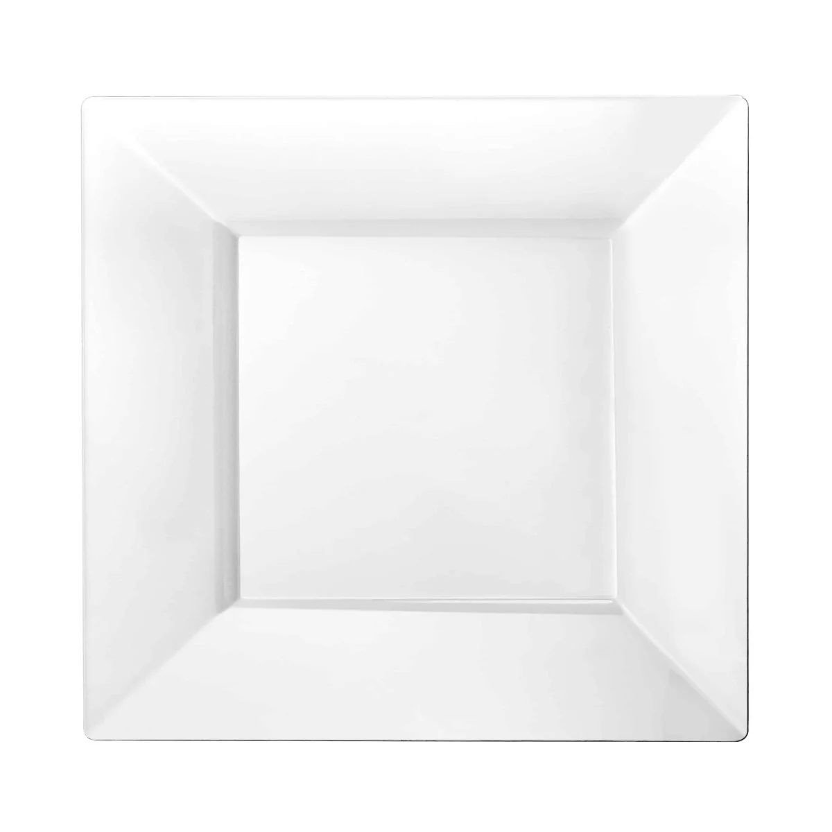 Square Plates 8In., White, 10 Count - Image 2