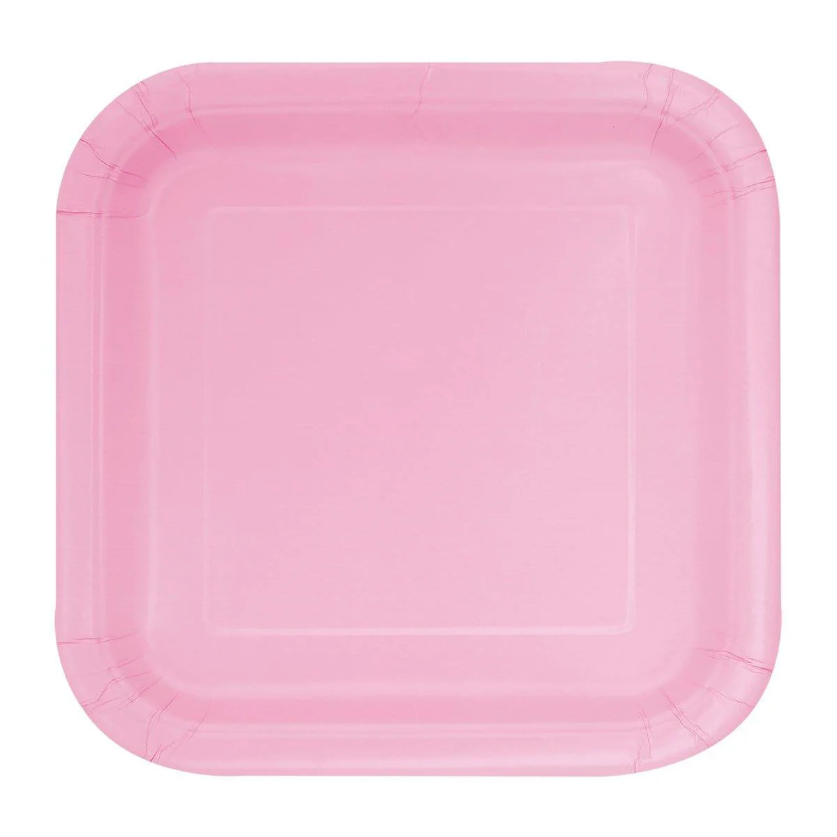 Square Plates - Lovely Pink 7 in. 16/pkg