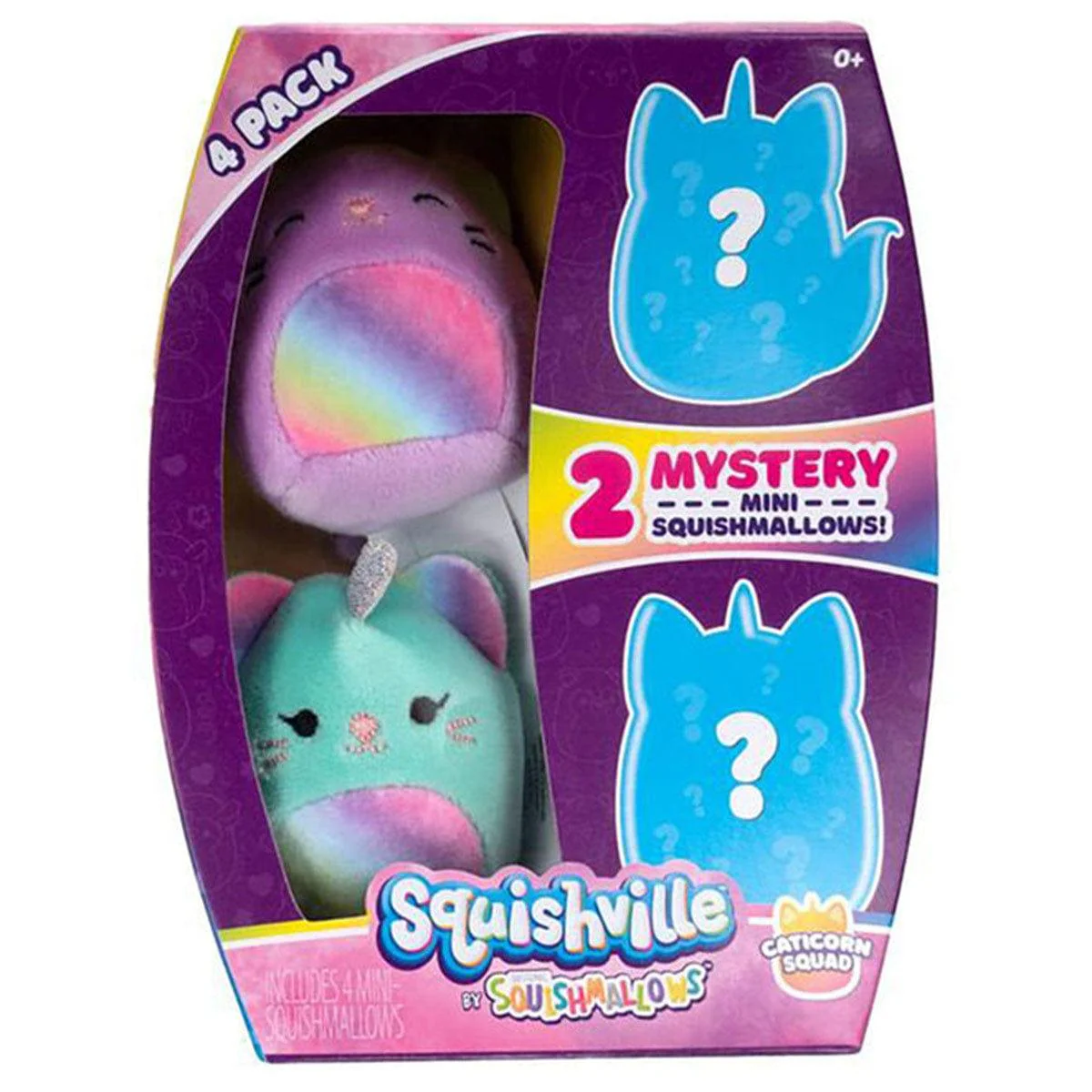 Squishmallows Mystery Mini Plush, 4 Count