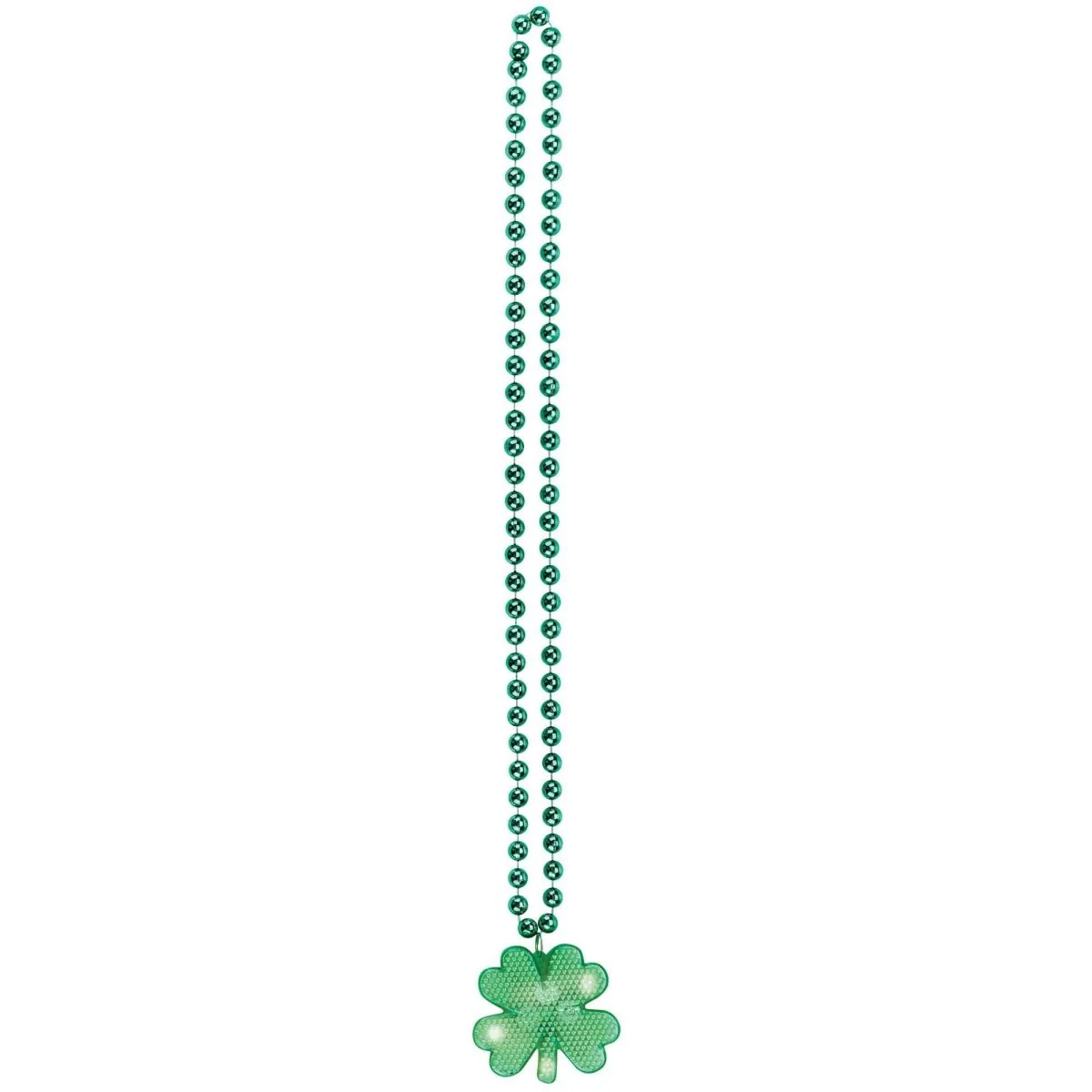 St-Patrick's Day Light-Up Pendant Necklace, 1 Count