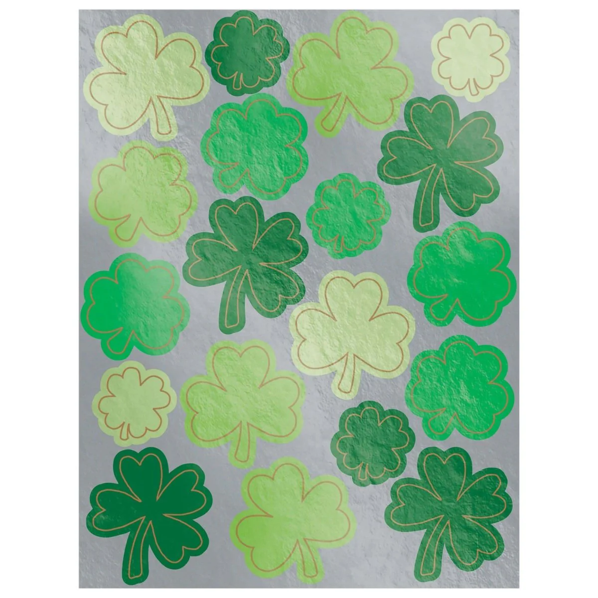 St-Patrick's Day Metallic Stickers, 3 Count