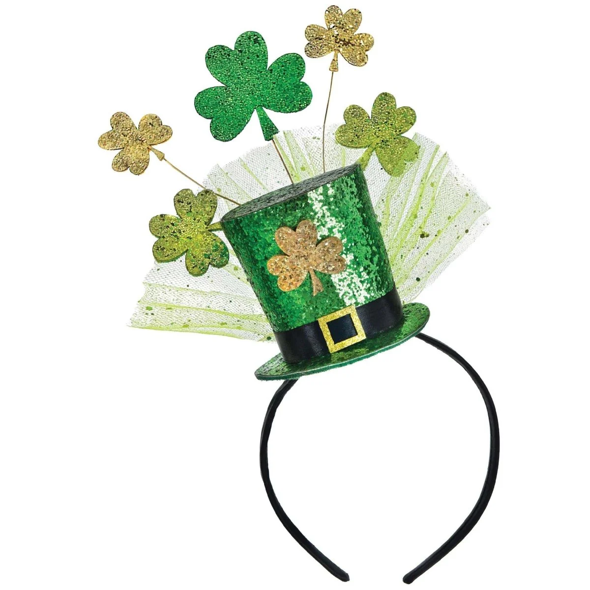 St-Patrick's Day Mini Top Hat Headband, 1 Count