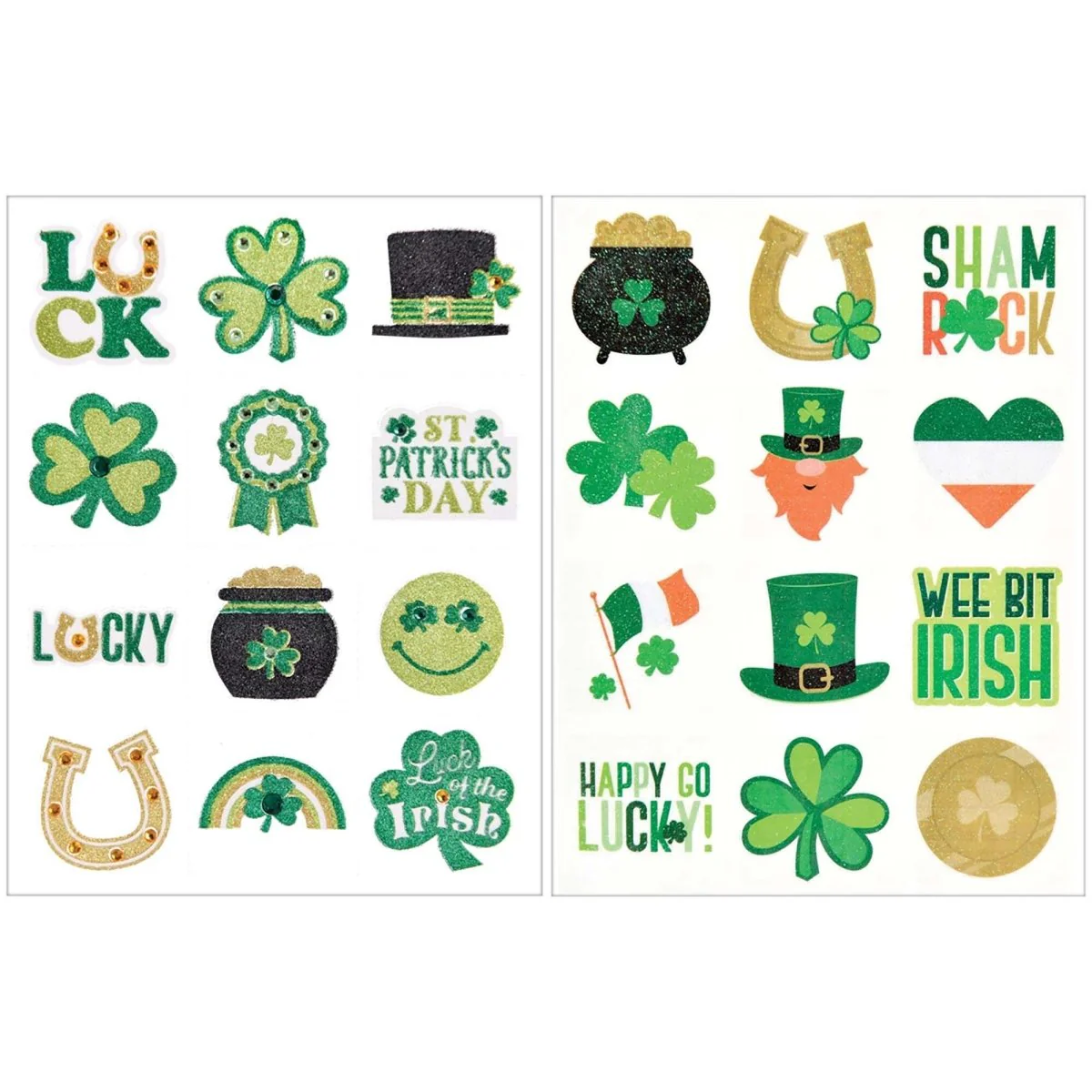 St Patrick's Lucky Body Art, 24 Count