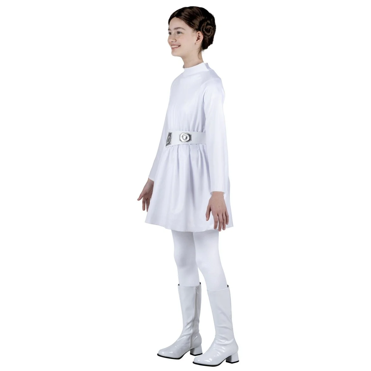 Star Wars Princess Leia Qualux Costume for Kids, White Dress - Image 4
