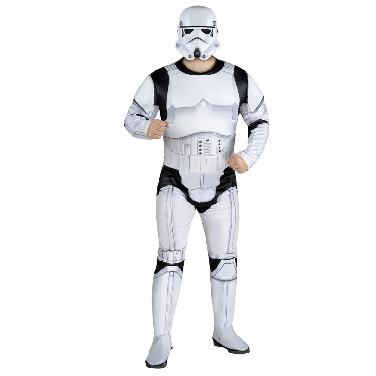 Star Wars Stormtrooper Qualux Costume for Adults, Jumpsuit and Mask - Image 3