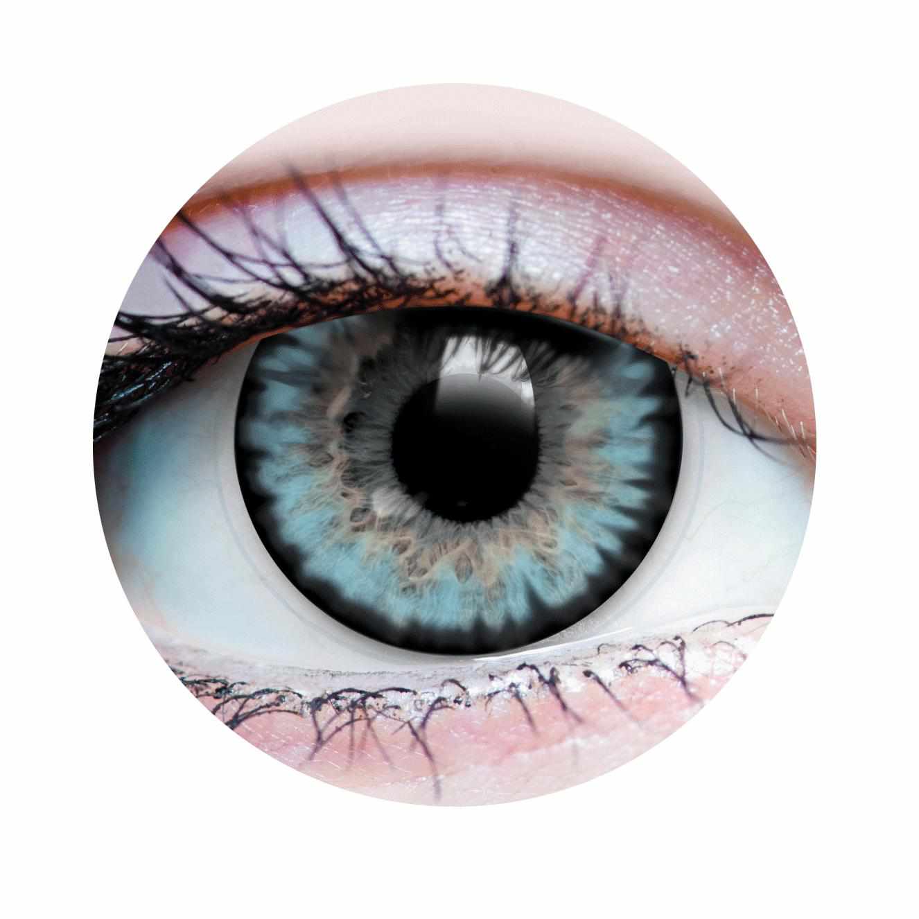 PRIMALĀ® Starlight Ocean - Blue Coloured Contact Lenses, 3 Month Usage