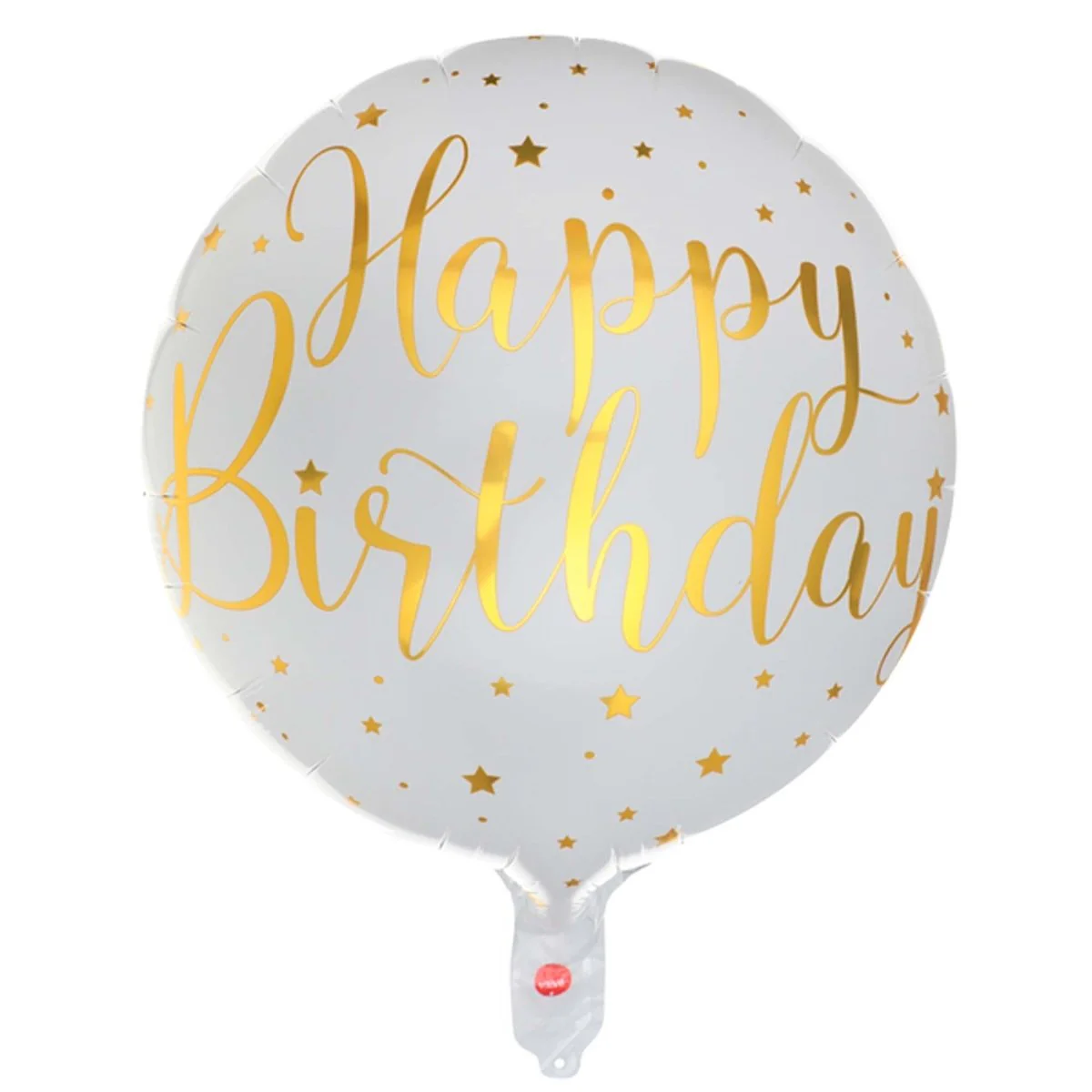 Starry Golden Age Happy Birthday Foil Balloon, 18 Inches, 1 Count