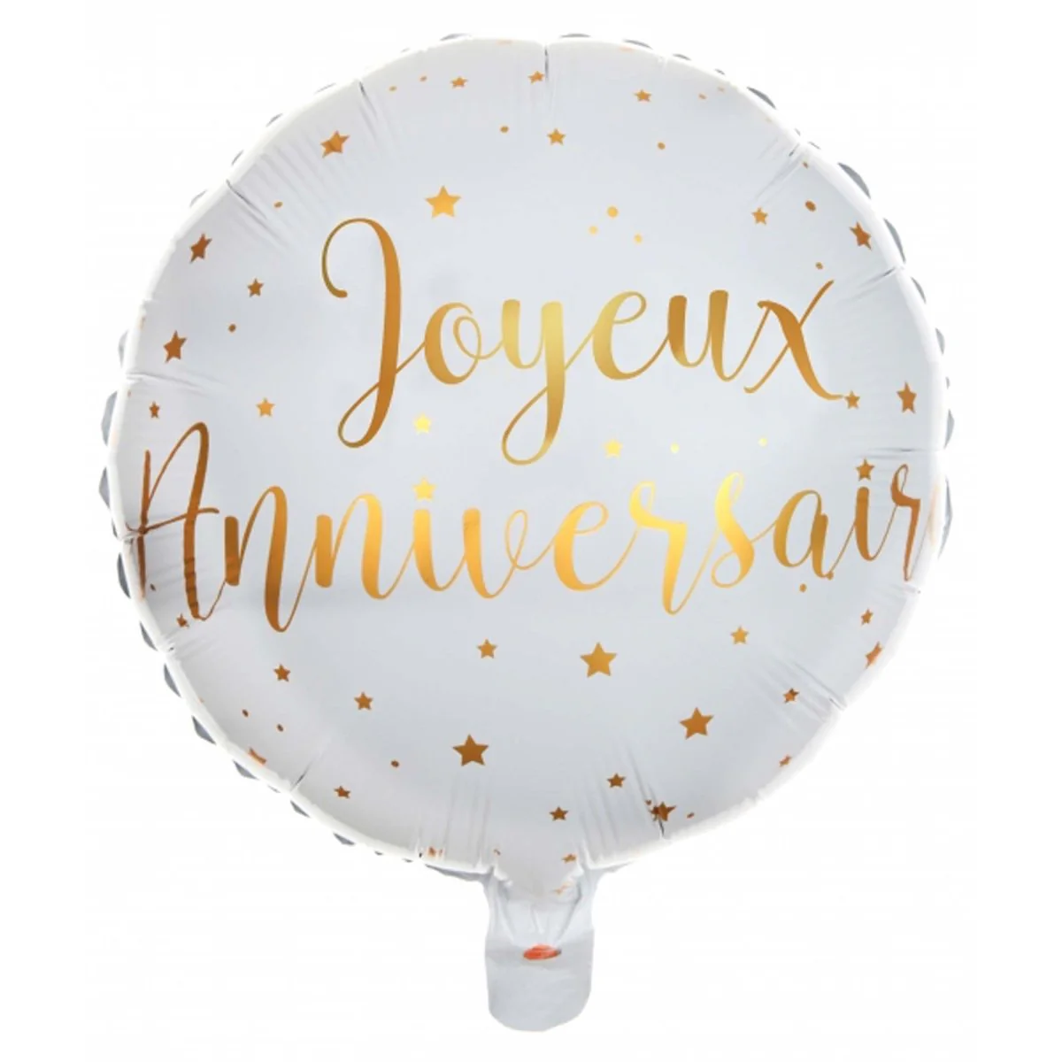 Starry Golden Age "Joyeux Anniversaires" Foil Balloon, 18 Inches, 1 Count