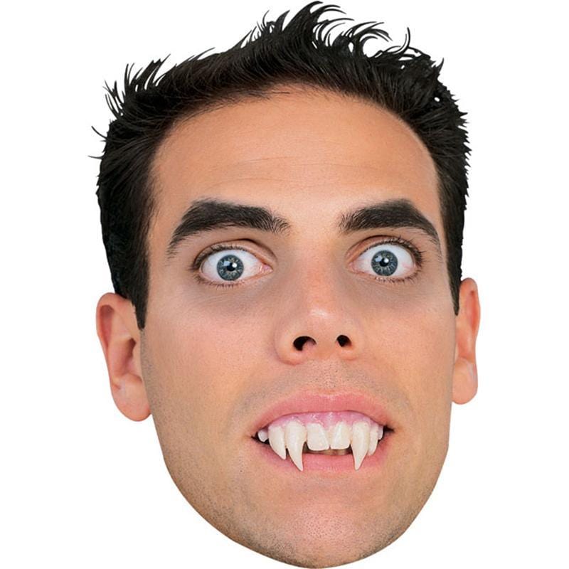 Stay-put vampire teeth