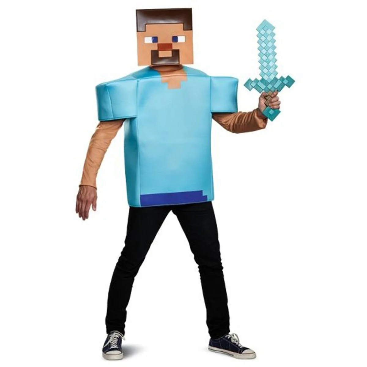 Steve Classic Costume for Adults, Minecraft