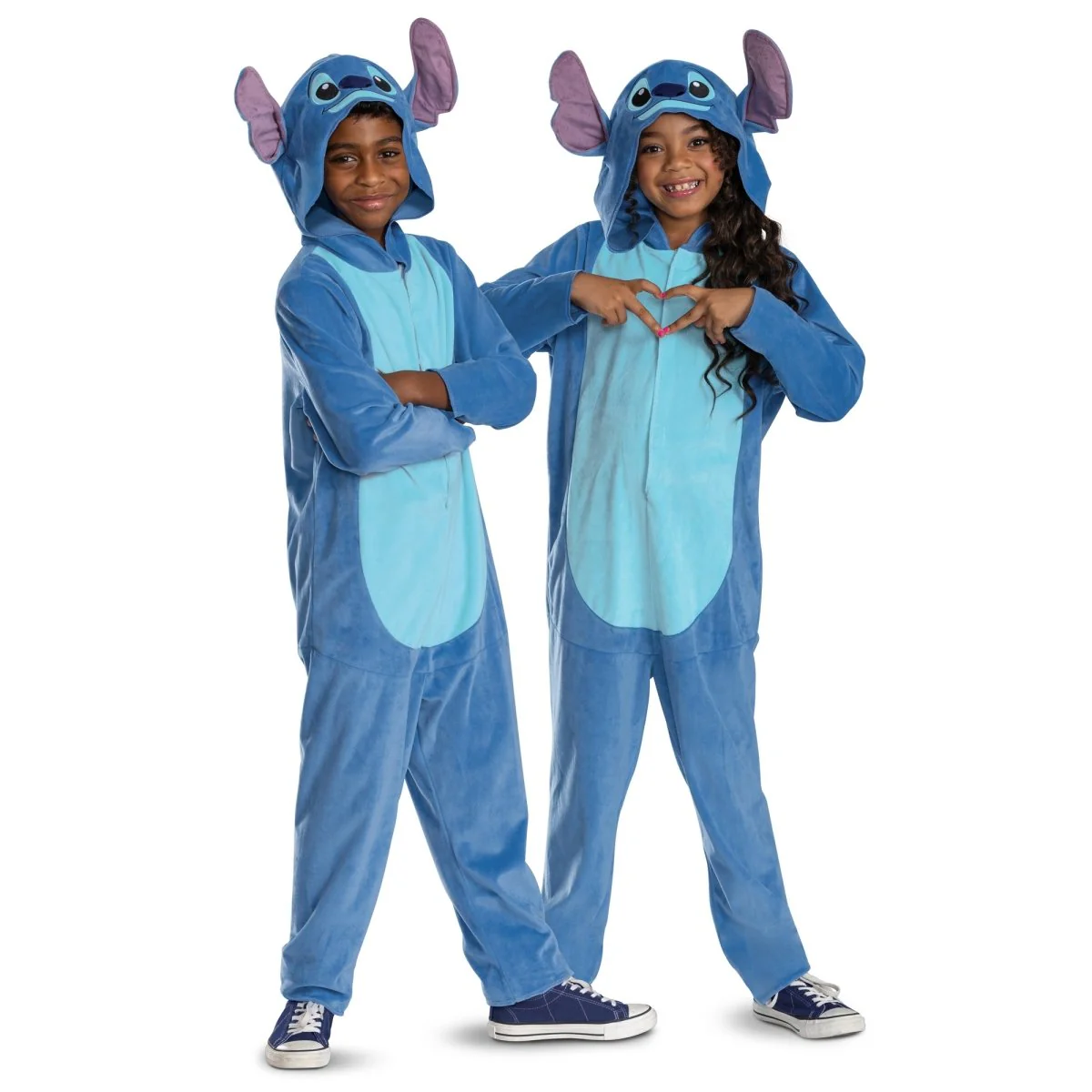 Stitch Jumpsuit Costume for Kids, Disney, Hooded Jumpsuit