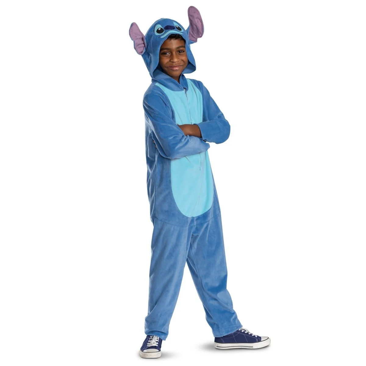 Stitch Jumpsuit Costume for Kids, Disney, Hooded Jumpsuit - Image 2