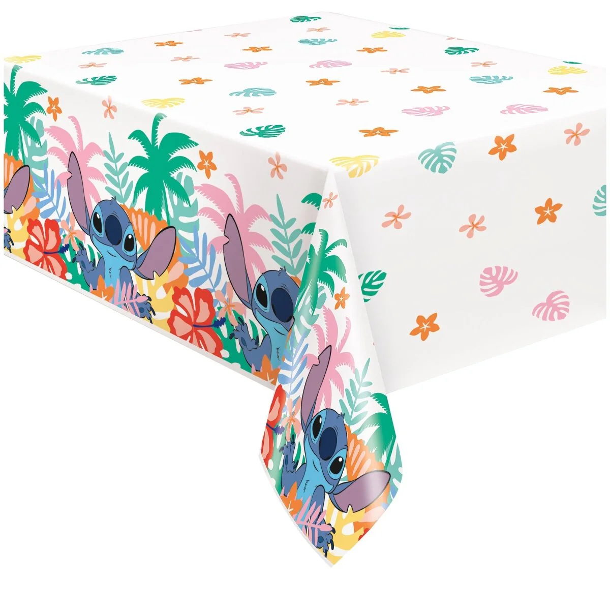 Stitch Rectangular Plastic Table Cover, Disney, 54 x 84 Inches, 1 Count