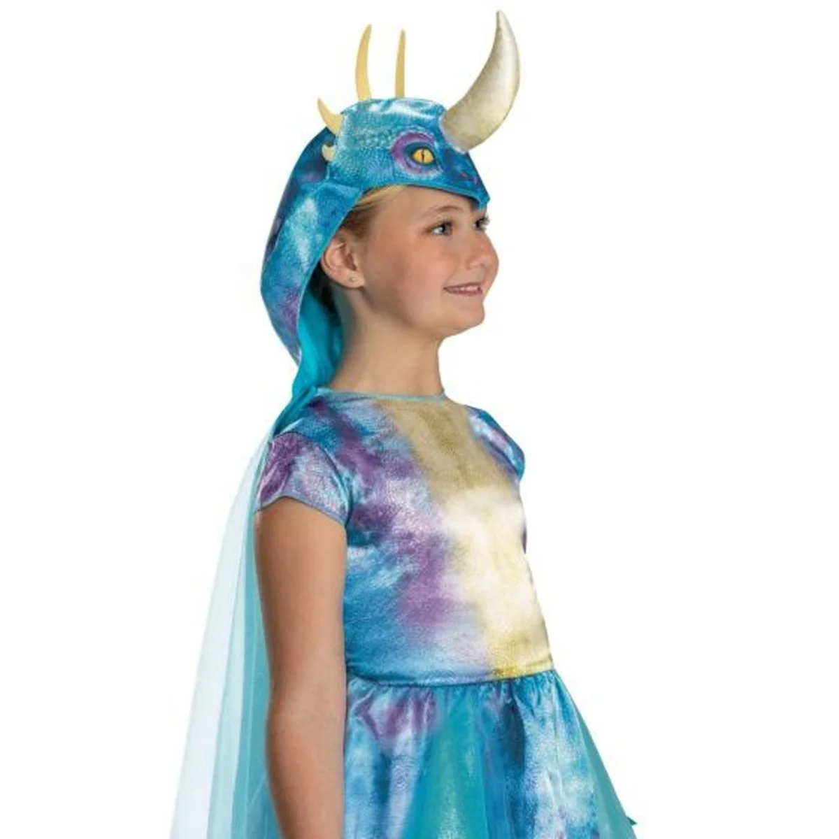 Stormfly Classic Costume for Kids, How to Train your Dragon, Dress and Hooded Cape - Image 2