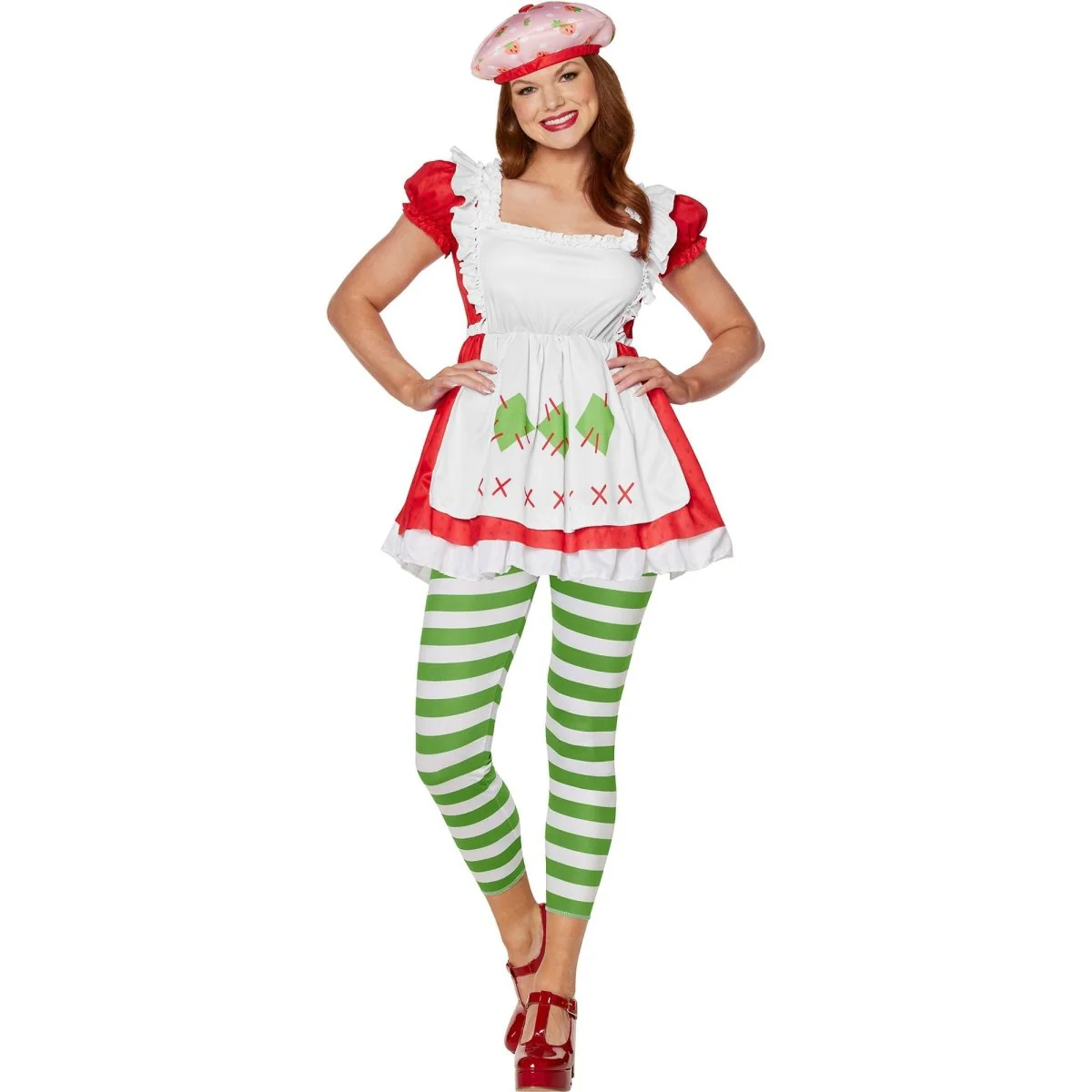 Strawberry Shortcake Costume for Adults, Dress and Leggings