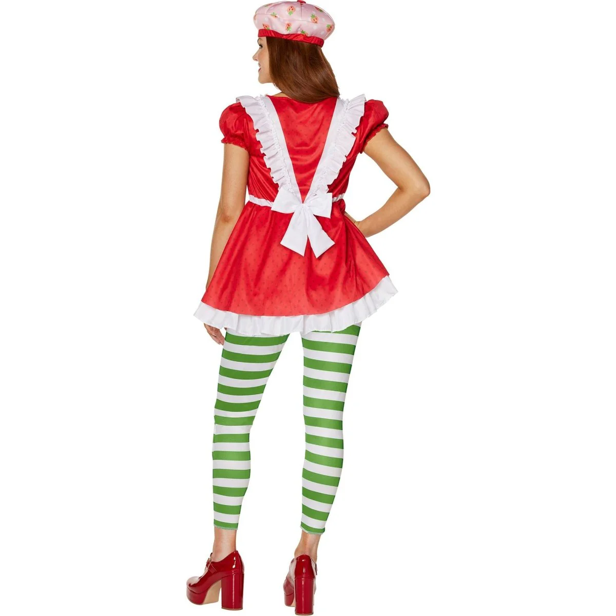 Strawberry Shortcake Costume for Adults, Dress and Leggings - Image 2