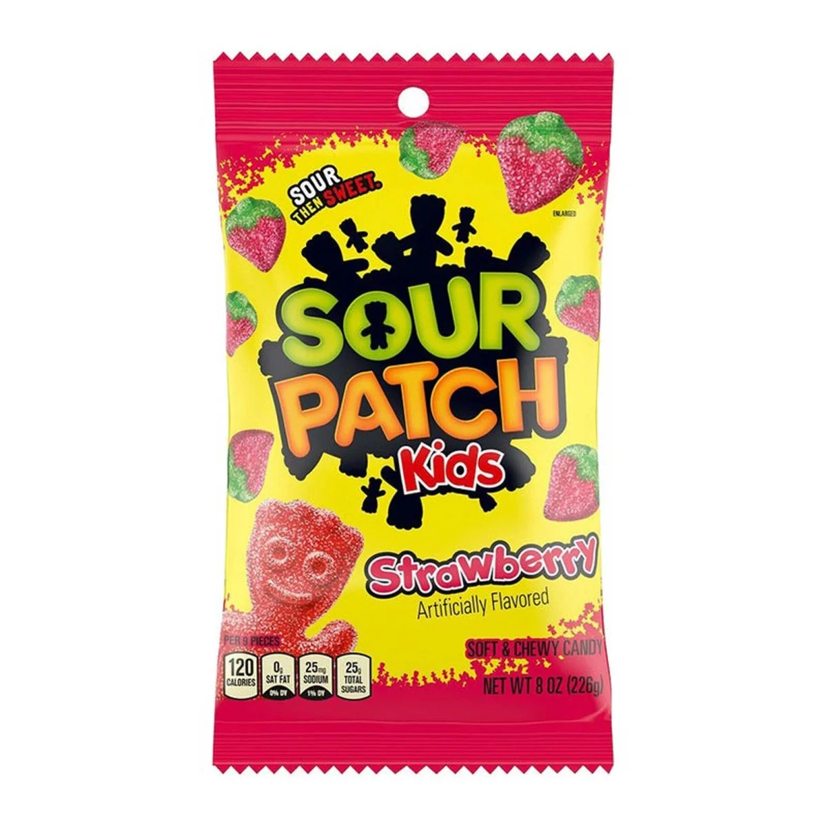 Strawberry Sour Patch Kids Candies, 226g, 1 Count