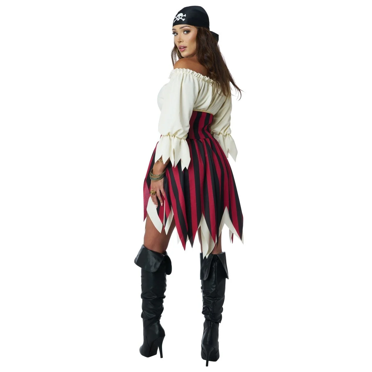 Sultry Sea Pirate Costume for Adults, Dress and Corset - Image 4