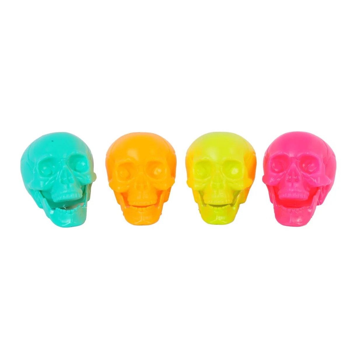 Summerween Skull Decoration, 4 Inches, Assortment, 1 Count