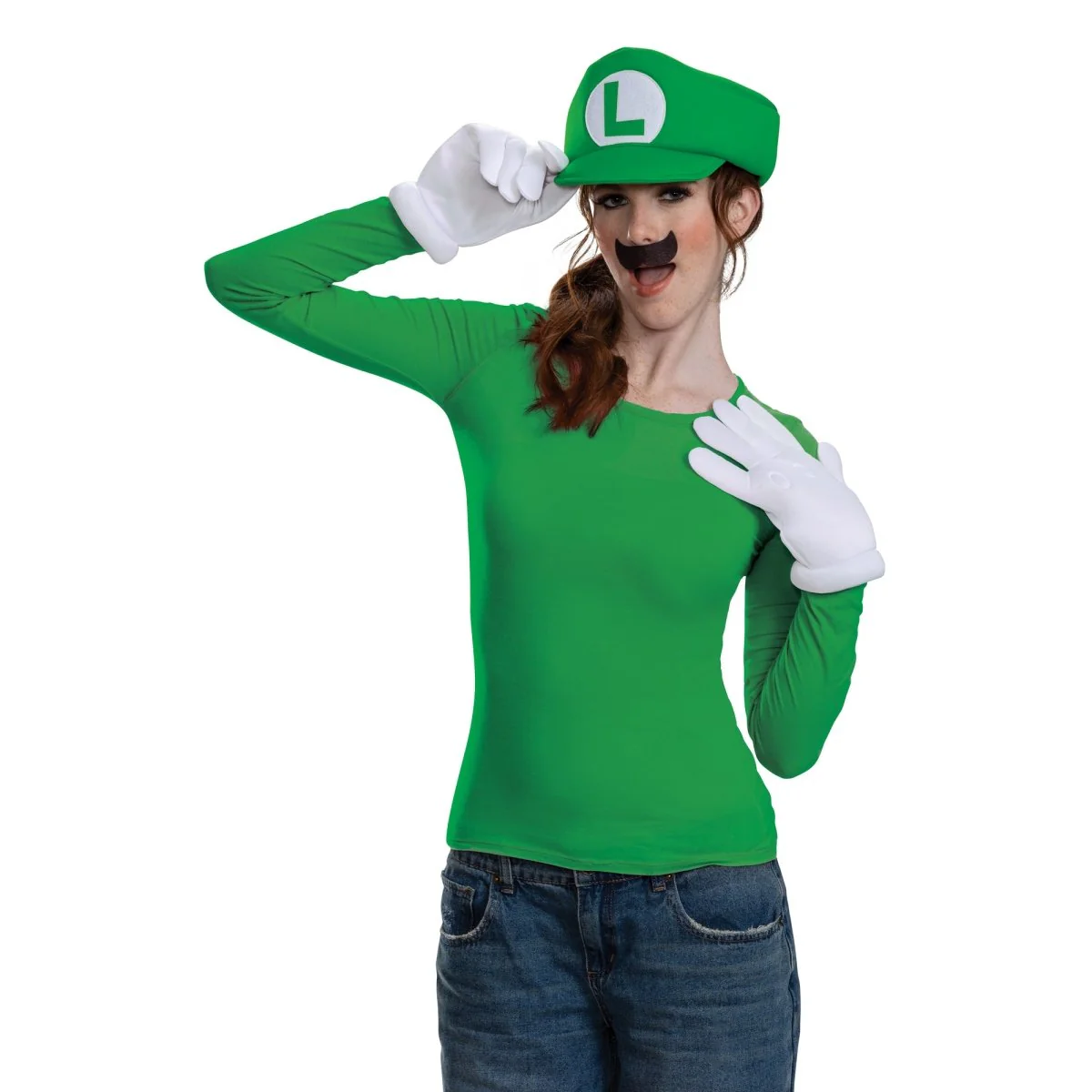 Super Mario Bros Luigi Elevated Classic Accessory Kit for Adults, Nintendo - Image 2