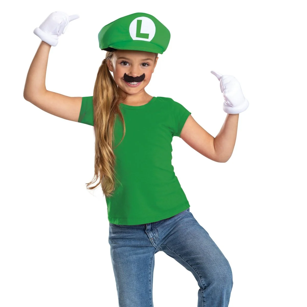 Super Mario Bros Luigi Elevated Classic Accessory Kit for Kids, Nintendo - Image 2